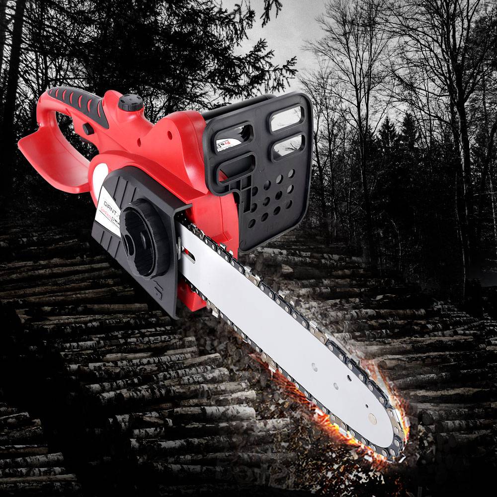 Giantz 20V Cordless Chainsaw &#8211; Black and Red
