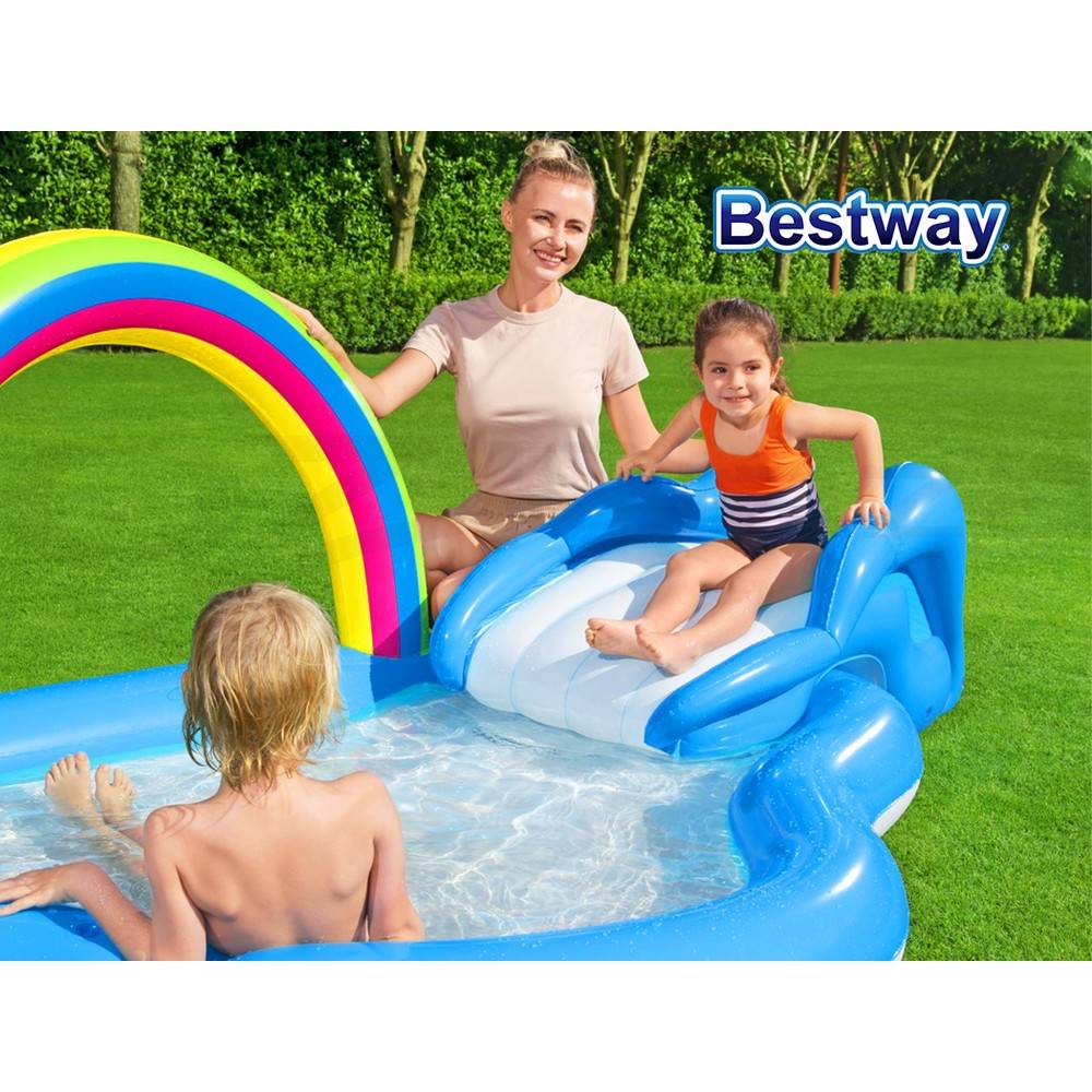 Kids Rainbow Slide Play Pool | Click Shop AU