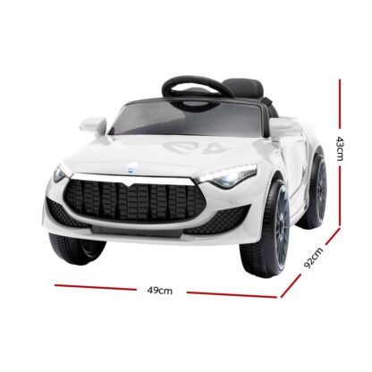 Rigo Maserati Kids Ride On Car – White