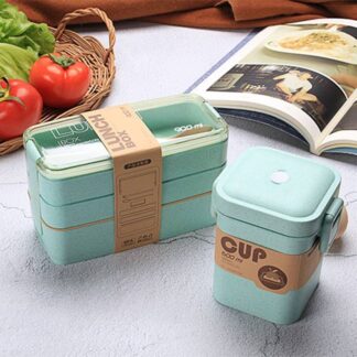 Eco-Friendly Wheat Straw Lunch Boxes and Soup Cups