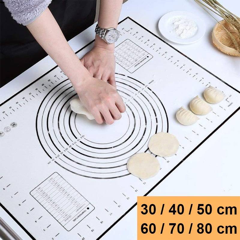 Silicone Baking Mat Non Stick Kneading Rolling Mat 29X26CM Fondant