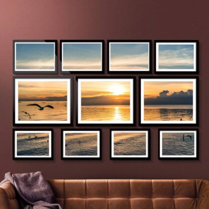 11 PCS Photo Frame Wall Set Collage Picture Frames Home Decor Present Gift Black