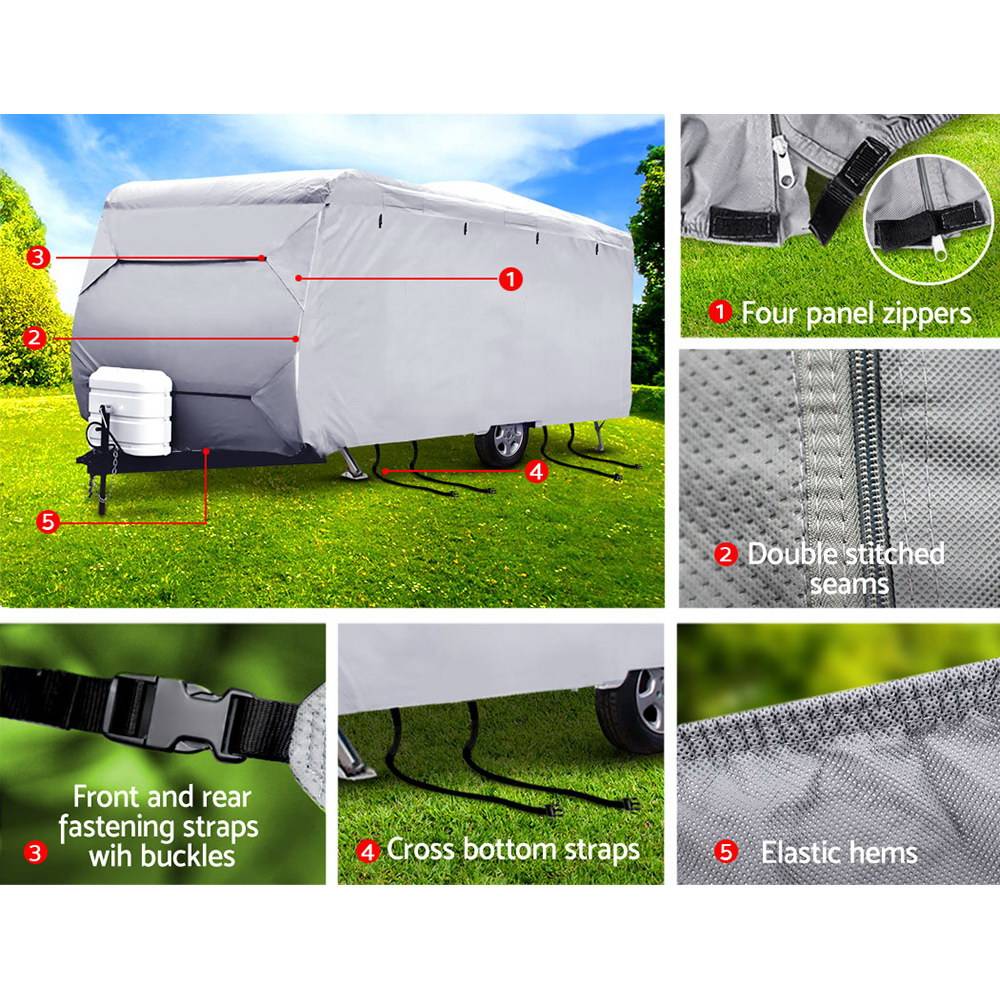 Weisshorn 18-20ft Caravan Cover Campervan 4 Layer UV Water Resistant ...