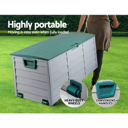 Gardeon 290L Outdoor Storage Box – Green
