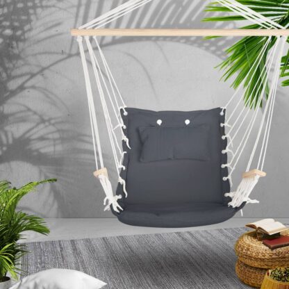 Gardeon Hammock Hanging Swing Chair – Grey