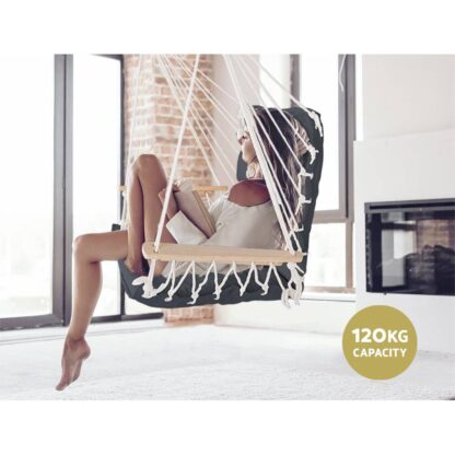 Gardeon Hammock Hanging Swing Chair – Grey https://clickshop.com.au/product/gardeon-hammock-hanging-swing-chair-grey/