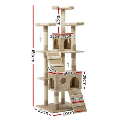 i.Pet Cat Tree 180cm Trees Scratching Post Scratcher Tower Condo House Furniture Wood Beige https://clickshop.com.au/product/i-pet-cat-tree-180cm-trees-scratching-post-scratcher-tower-condo-house-furniture-wood-beige/