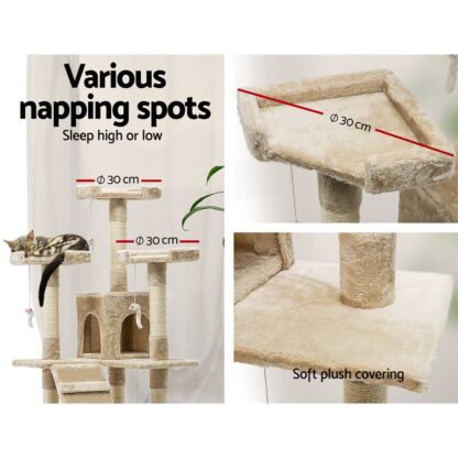 i.Pet Cat Tree 180cm Trees Scratching Post Scratcher Tower Condo House Furniture Wood Beige https://clickshop.com.au/product/i-pet-cat-tree-180cm-trees-scratching-post-scratcher-tower-condo-house-furniture-wood-beige/