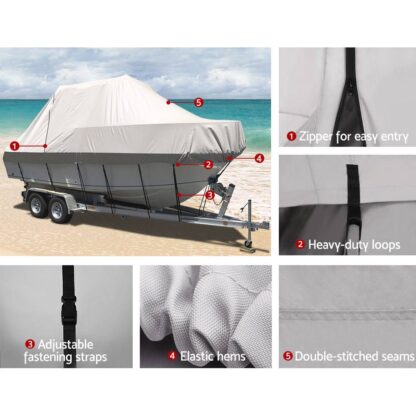 Seamanship 17 – 19ft Waterproof Boat Cover https://clickshop.com.au/product/seamanship-17-19ft-waterproof-boat-cover/
