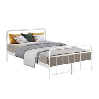 Artiss LEO Metal Bed Frame – Double (White) https://clickshop.com.au/product/artiss-leo-metal-bed-frame-double-white/