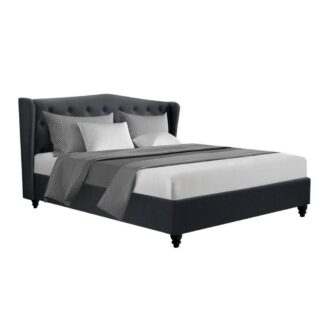 Artiss Pier Bed Frame Fabric – Charcoal King https://clickshop.com.au/product/artiss-pier-bed-frame-fabric-charcoal-king/