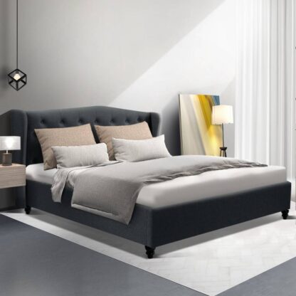 Artiss Pier Bed Frame Fabric – Charcoal Queen https://clickshop.com.au/product/artiss-pier-bed-frame-fabric-charcoal-queen/