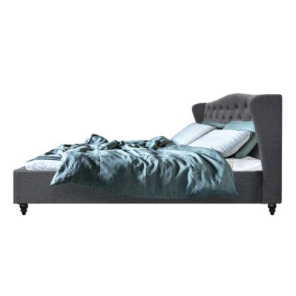 Artiss Pier Bed Frame Fabric – Grey King https://clickshop.com.au/product/artiss-pier-bed-frame-fabric-grey-king/