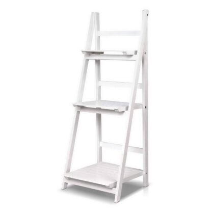 Artiss Display Shelf 3 Tier Wooden Ladder Stand Storage Book Shelves Rack White https://clickshop.com.au/product/artiss-display-shelf-3-tier-wooden-ladder-stand-storage-book-shelves-rack-white/