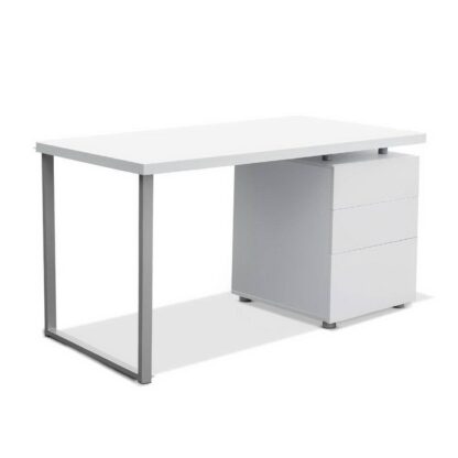 Artiss Metal Desk with 3 Drawers – White