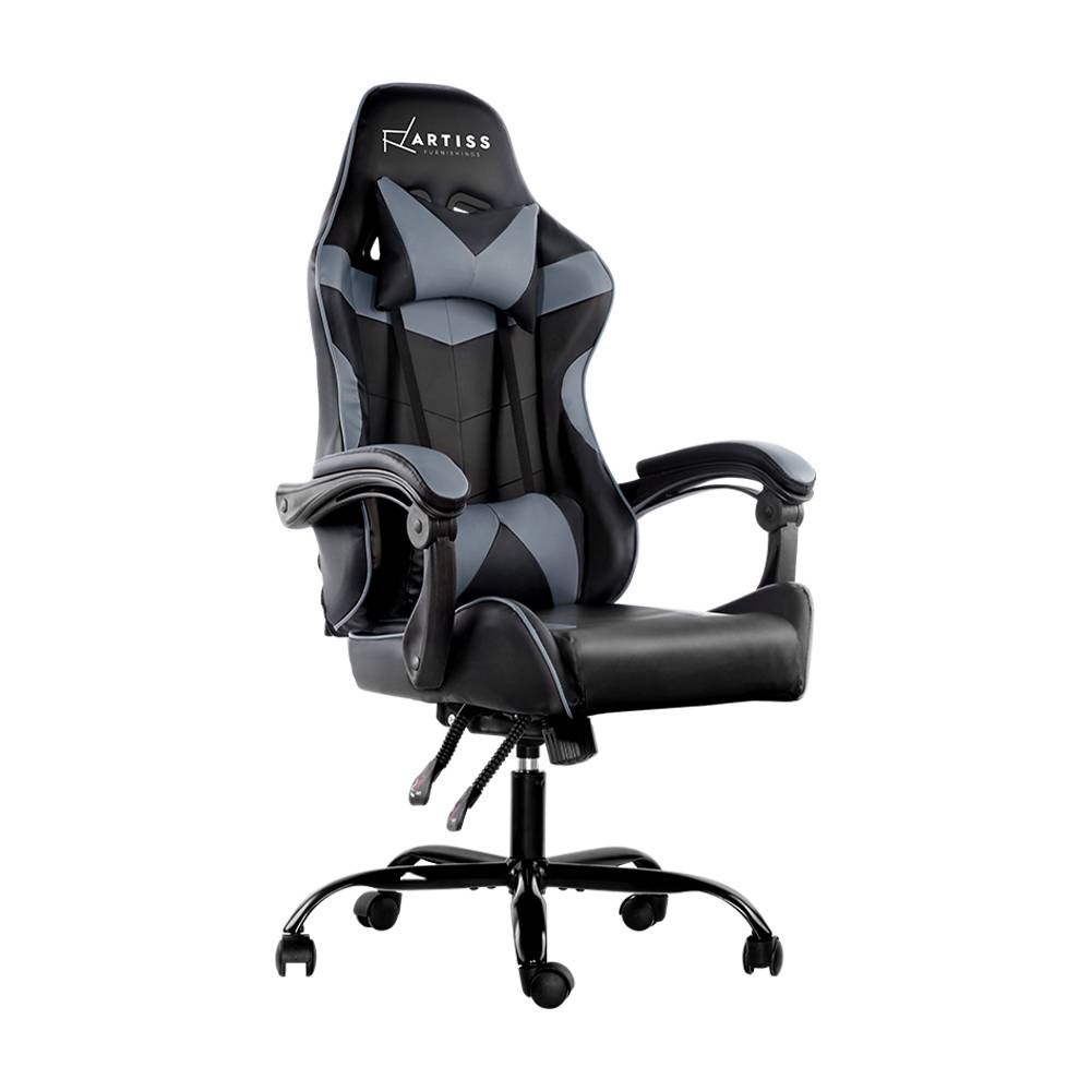 Artiss Office Chair Gaming Chair Computer Chairs Recliner PU Leather Seat Armrest Black Grey https://clickshop.com.au/product/artiss-office-chair-gaming-chair-computer-chairs-recliner-pu-leather-seat-armrest-black-grey/