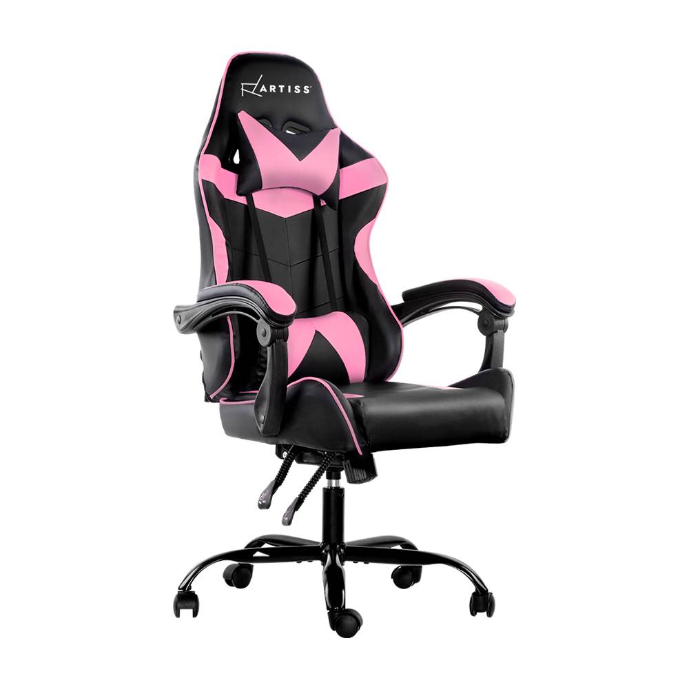 Artiss Office Chair Gaming Chair Computer Chairs Recliner PU Leather Seat Armrest Black Pink https://clickshop.com.au/product/artiss-office-chair-gaming-chair-computer-chairs-recliner-pu-leather-seat-armrest-black-pink/