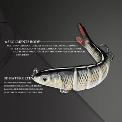 8 Segment Hard Artificial Bait For Fishing