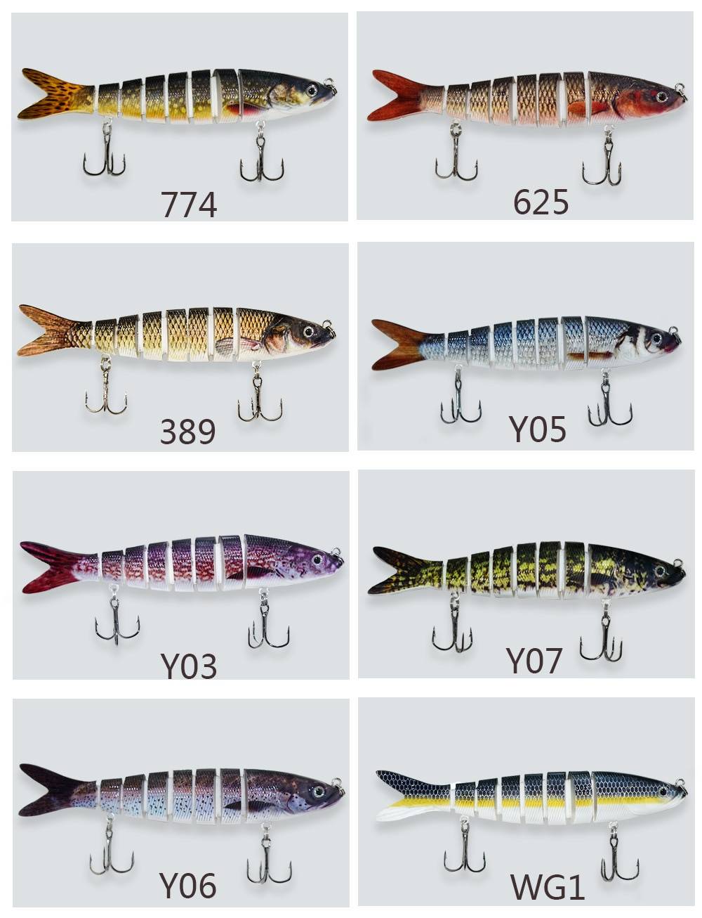 ODS 140mm 30g Sinking Wobblers Fishing Lures Jointed Crankbait Swimbait 8 Segment Hard Artificial Bait For Fishing Tackle Lure