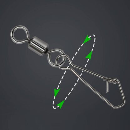 Fishing Snap Hooks with Rolling Swivel