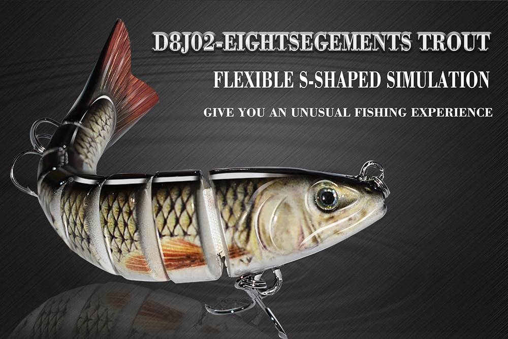 ODS 140mm 30g Sinking Wobblers Fishing Lures Jointed Crankbait Swimbait 8 Segment Hard Artificial Bait For Fishing Tackle Lure