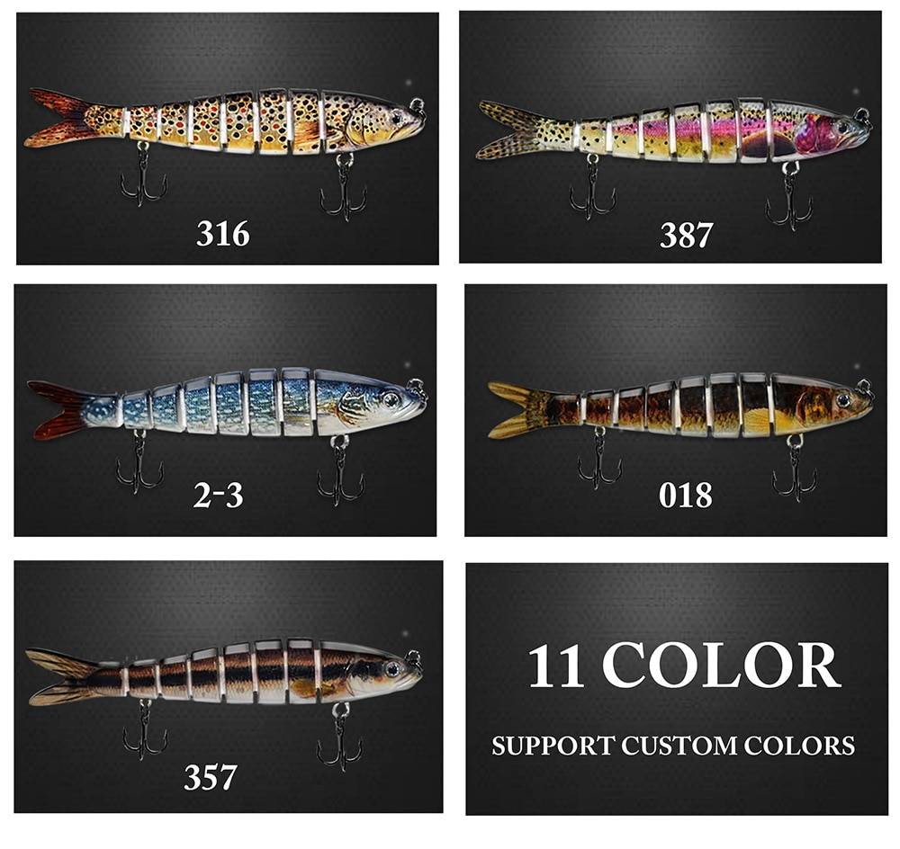 ODS 140mm 30g Sinking Wobblers Fishing Lures Jointed Crankbait Swimbait 8 Segment Hard Artificial Bait For Fishing Tackle Lure