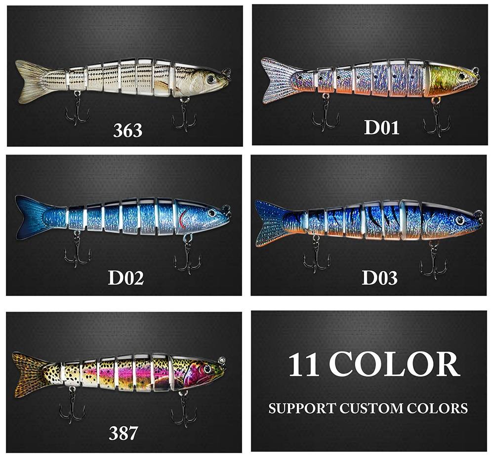 ODS 140mm 30g Sinking Wobblers Fishing Lures Jointed Crankbait Swimbait 8 Segment Hard Artificial Bait For Fishing Tackle Lure