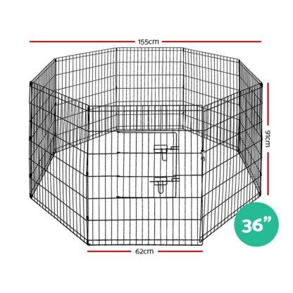 i.Pet 36 8 Panel Dog Playpen Pet Fence Exercise Cage Enclosure Play Pen”