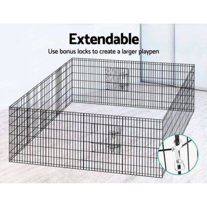 i.Pet 36 8 Panel Dog Playpen Pet Fence Exercise Cage Enclosure Play Pen”