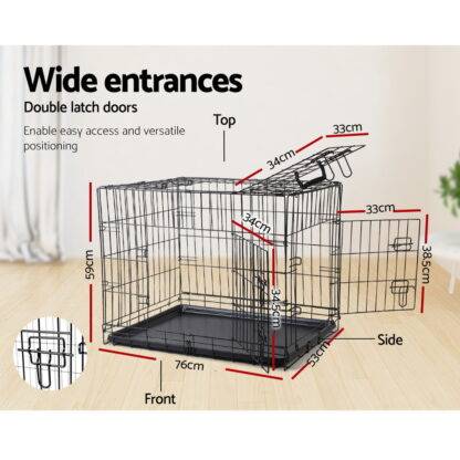 i.Pet 36 Dog Cage Crate Kennel 3 Doors”